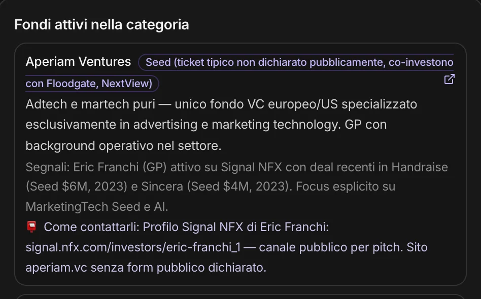Un fondo attivo nella categoria: stadio, tesi, segnali, come contattarli
