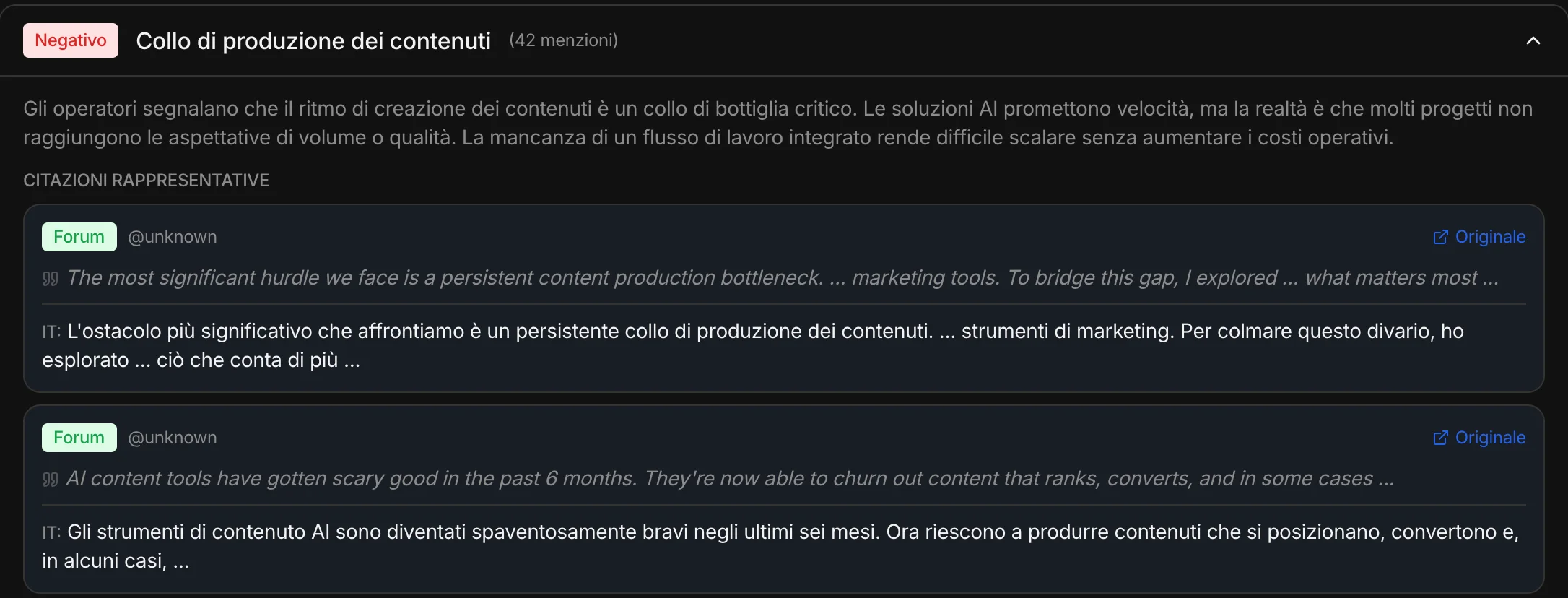 Un tema B2B con le citazioni dei professionisti